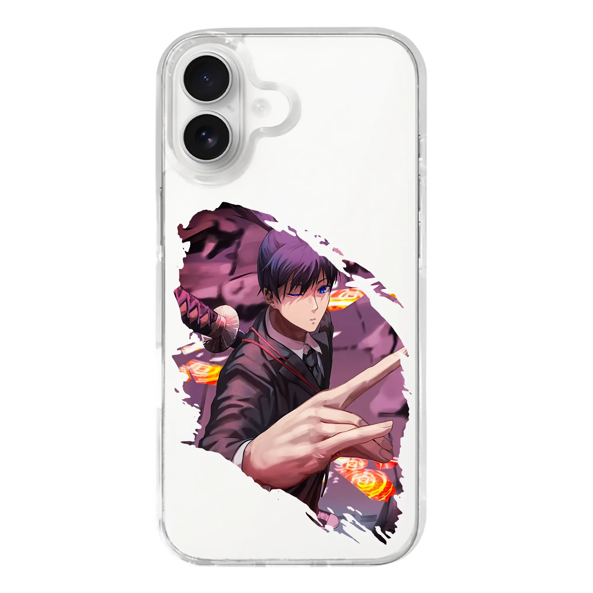 チェンソーマン グッズ,早川アキ - iPhone 17シリーズ 透明スマホケース – 薄型・耐衝撃・精密フィット保護カバー